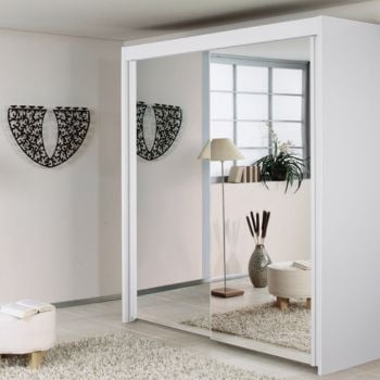 white wardrobes with mirrors