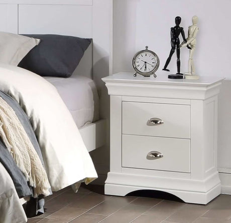 White Bedside Lockers