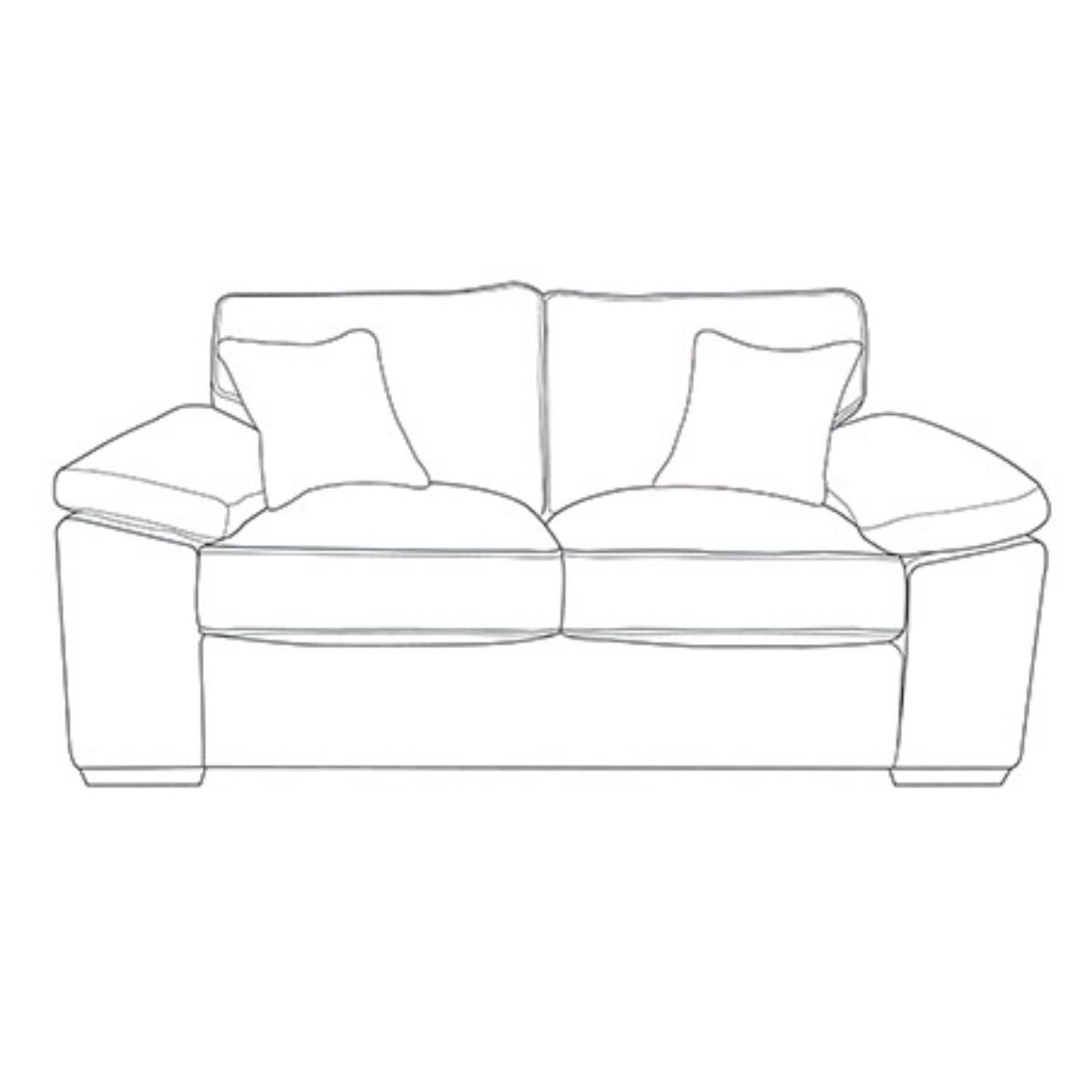 April Contemporary 2 Seater Sofa