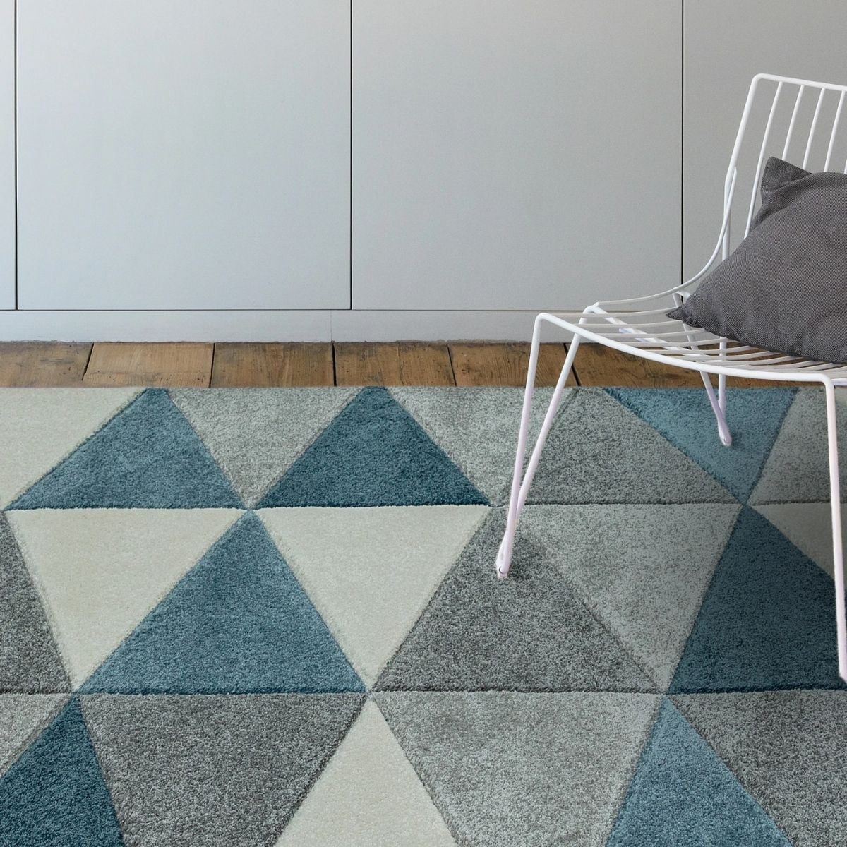 Sketch Kite Blue and Grey Rug