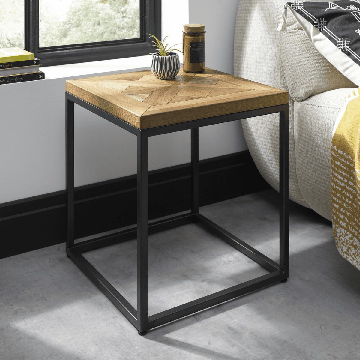 2003-04 - Inishmore Oak and Metal Side Table - 3