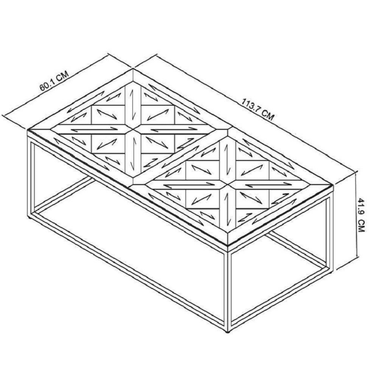 2003-05 - Inishmore Metal and Wood Coffee Table - 4