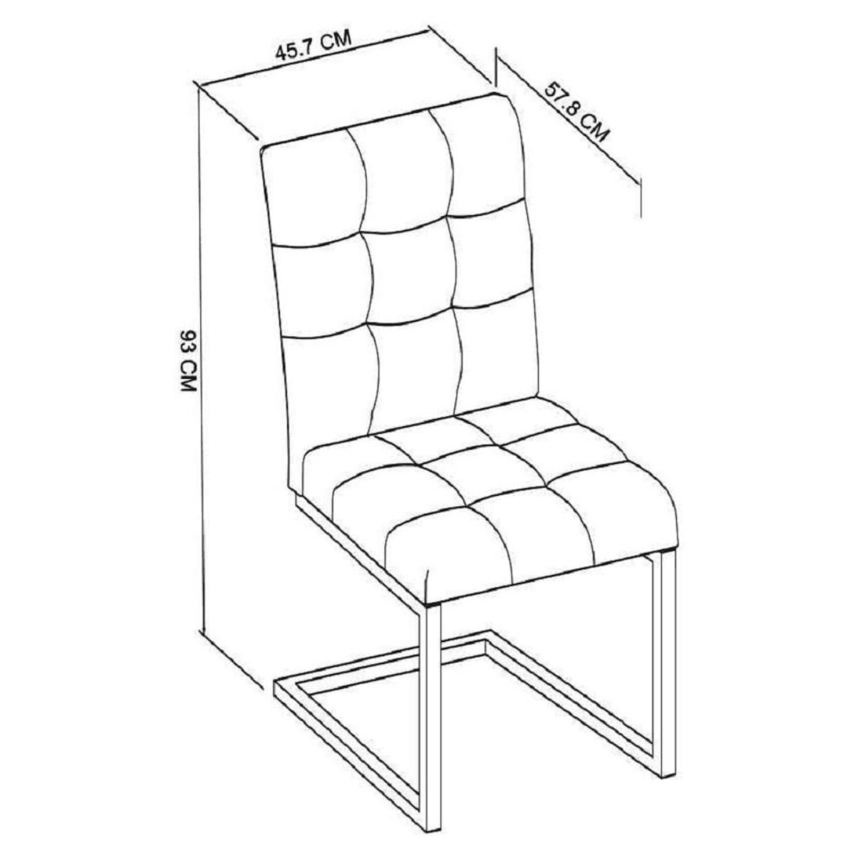 2003-09UC-DGY - Inishmore Metal Base Dining Chair - 9