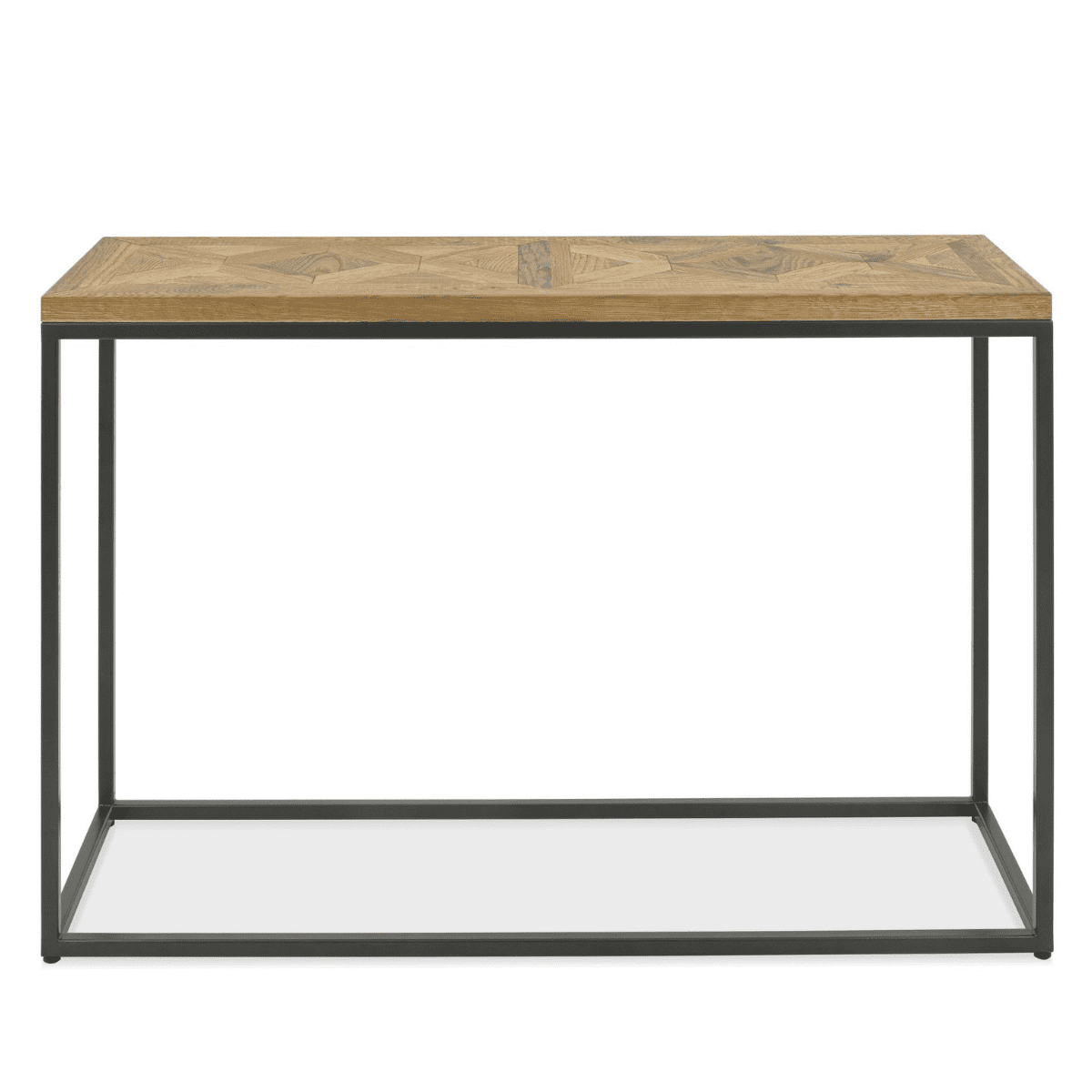 2003-19 - Inishmore Oak and Black Metal Console Table - 1