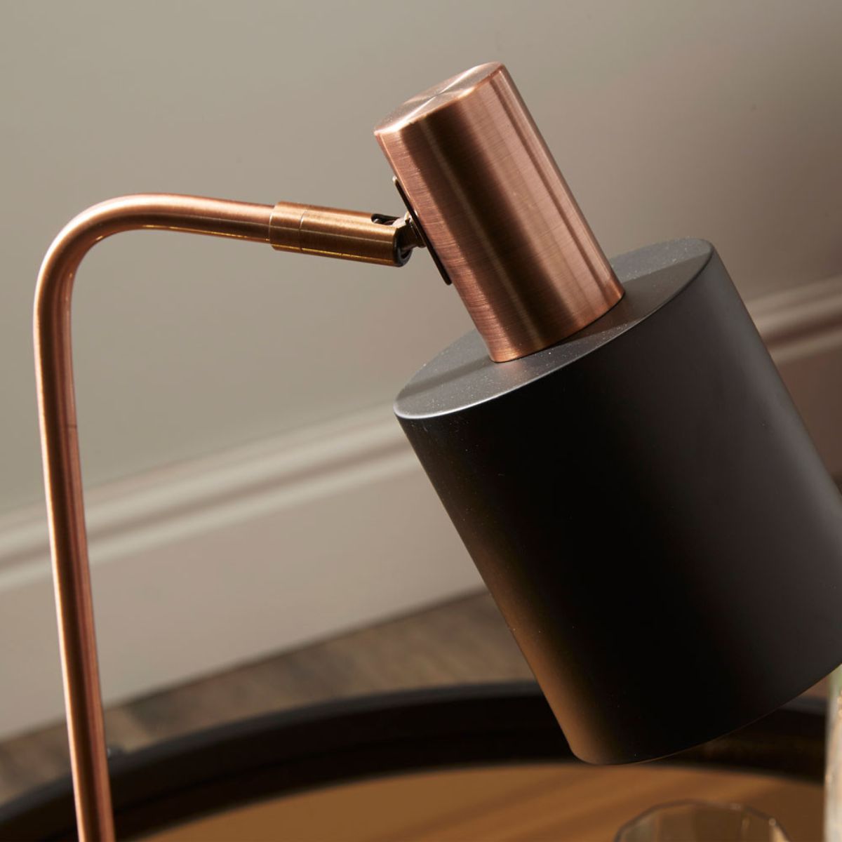 30-553-C - Antique Copper Black Desk Table Lamp - 3