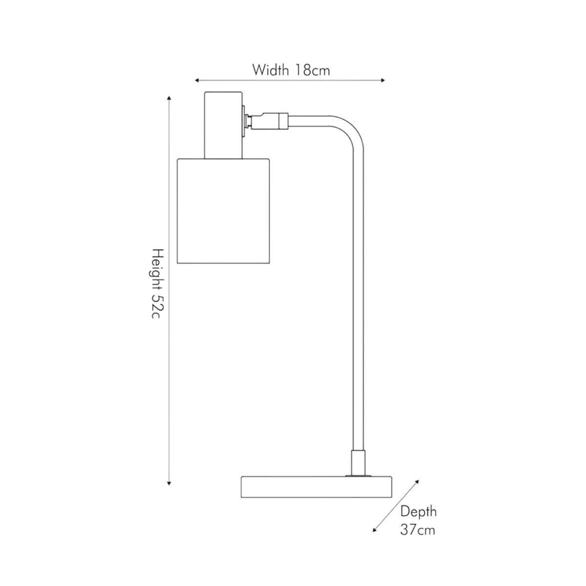 30-553-C - Antique Copper Black Desk Table Lamp - 5