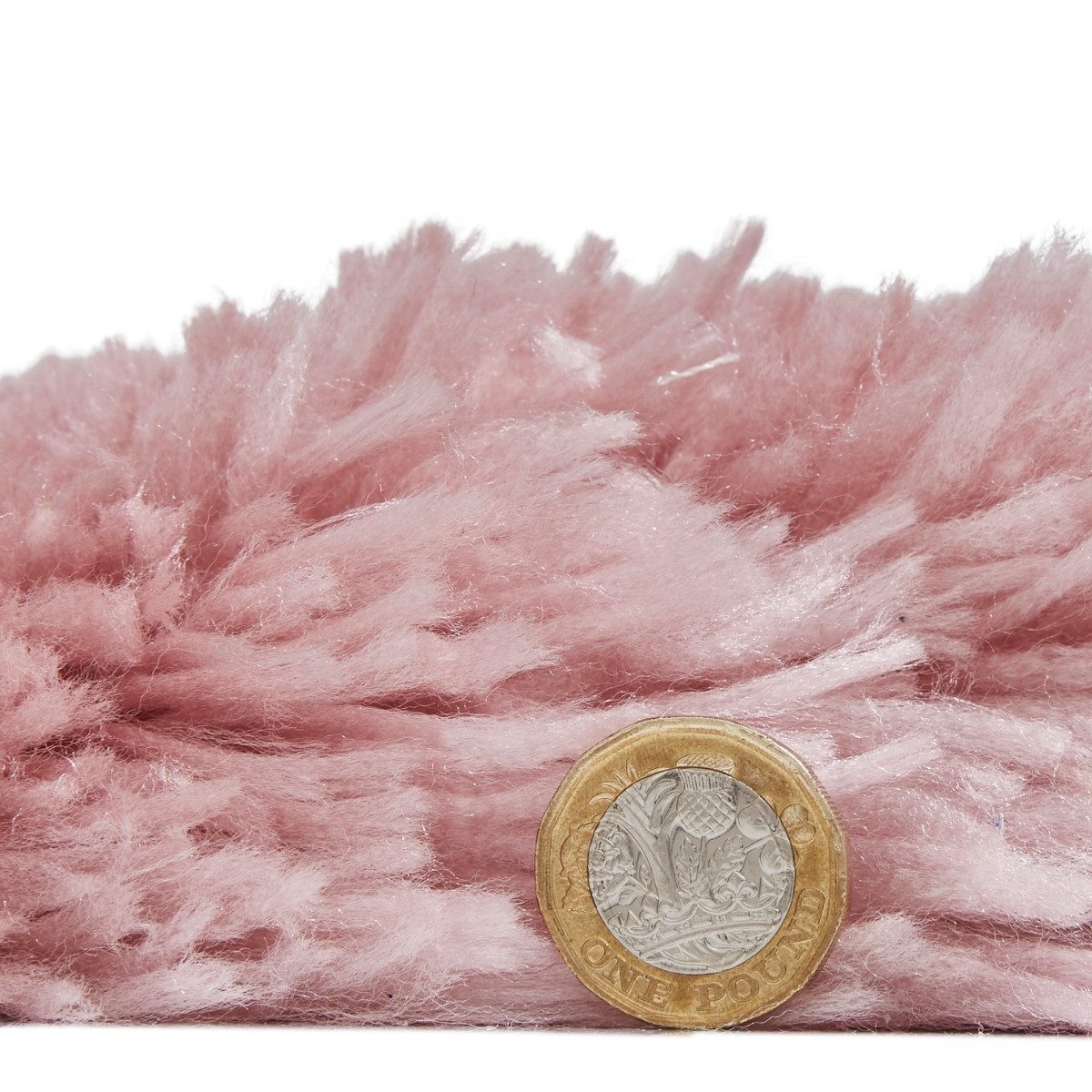 Polar Rose Light Pink Shag Rug