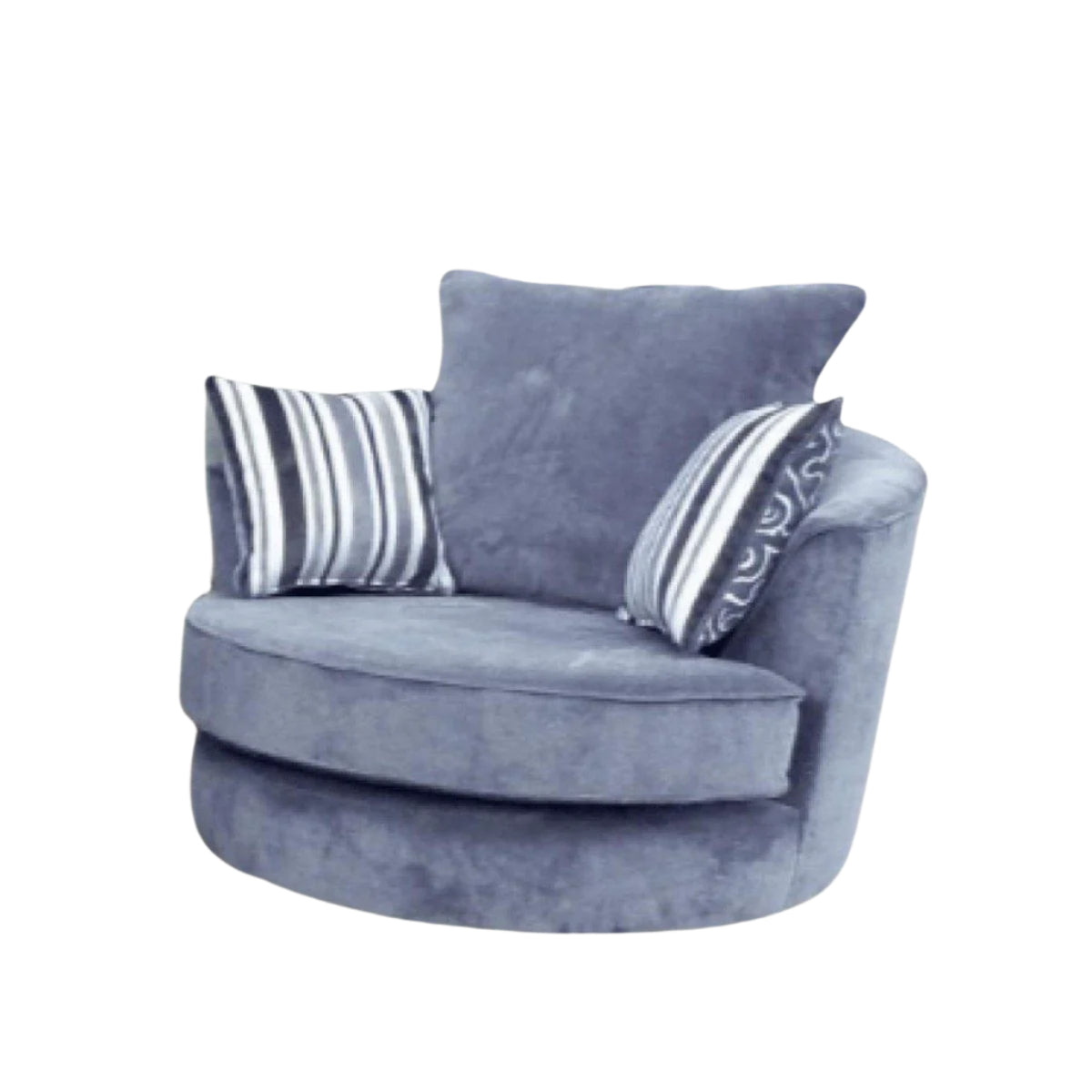 velvet swivel armchair