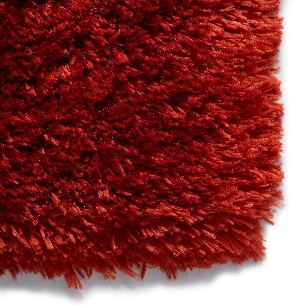 Polar Terracotta Red Shag Rug