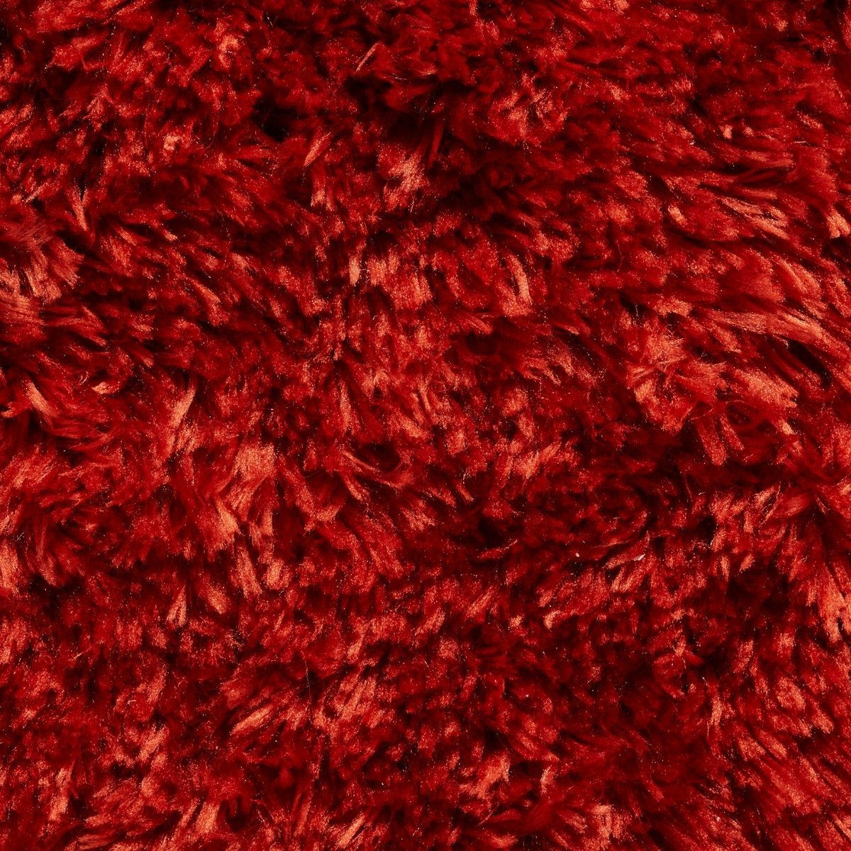 Polar Terracotta Red Shag Rug