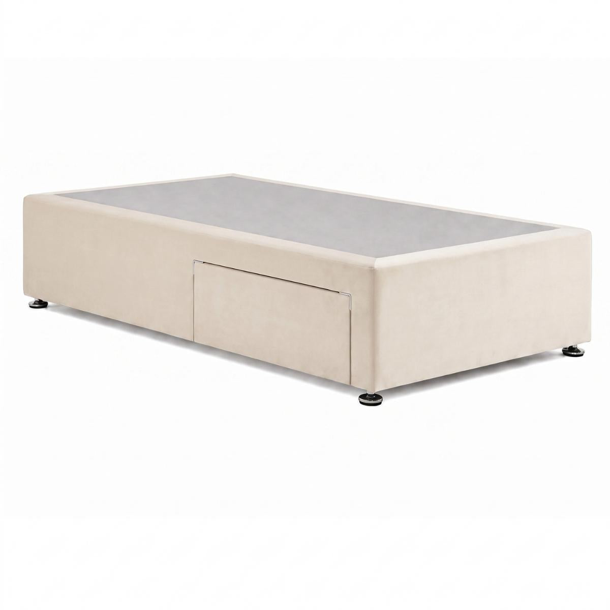 Desire Fabric Divan Base - Cream by Respa