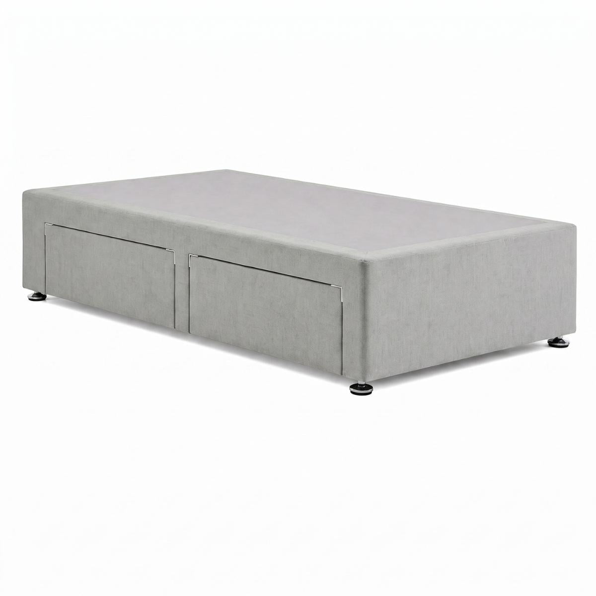 Desire Fabric Divan Base - Steel by Respa