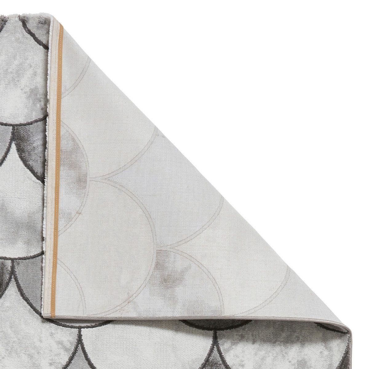 Craft Fish Scale Grey and Silver Rug