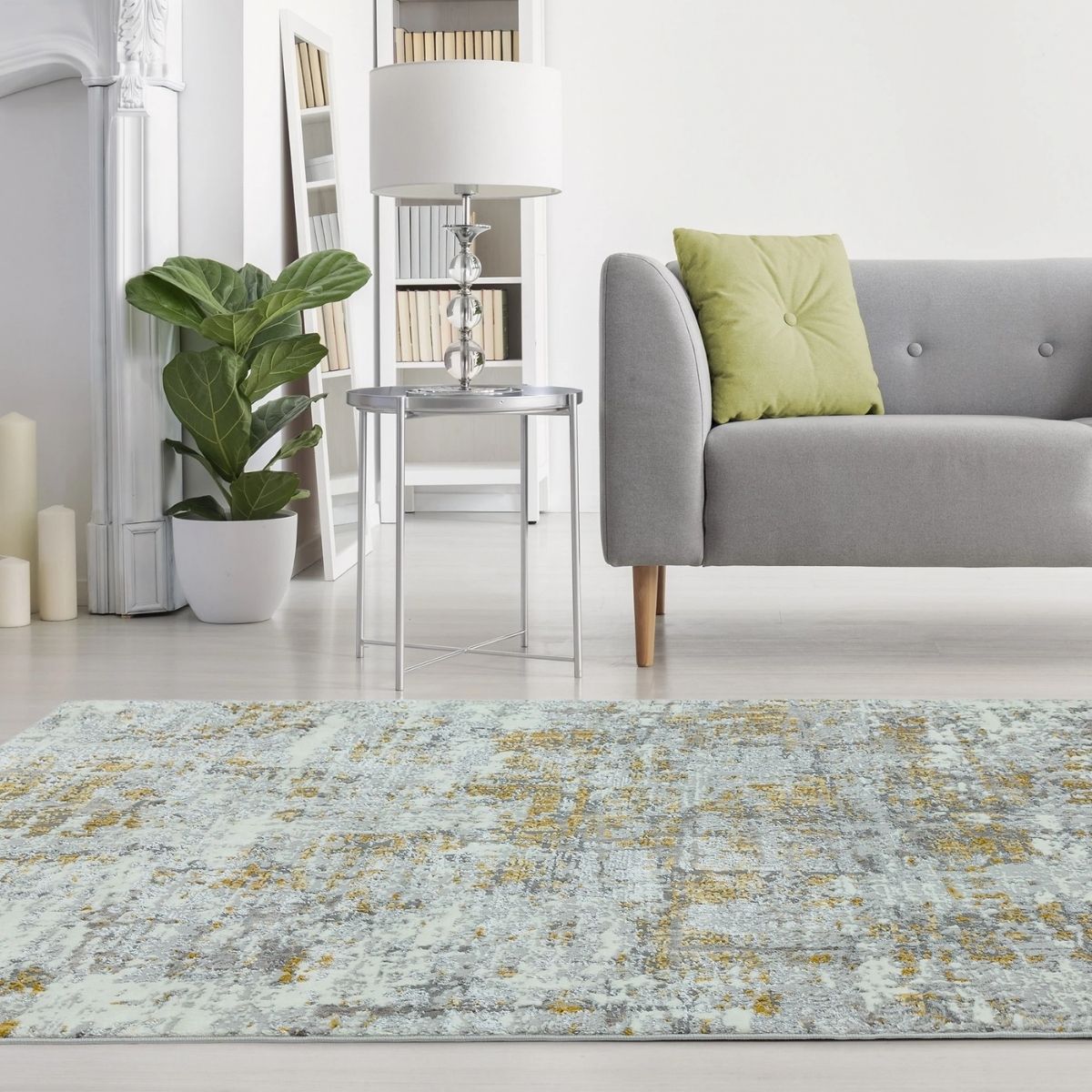 Orion Abstract Metallic Rug