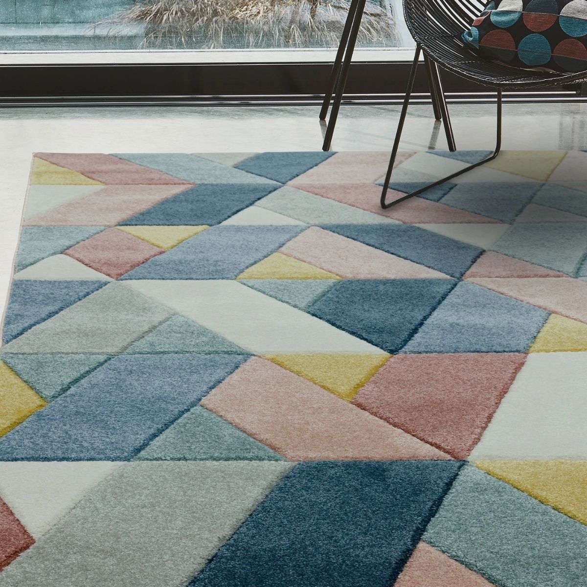 Sketch Geometric Rhombus Rug