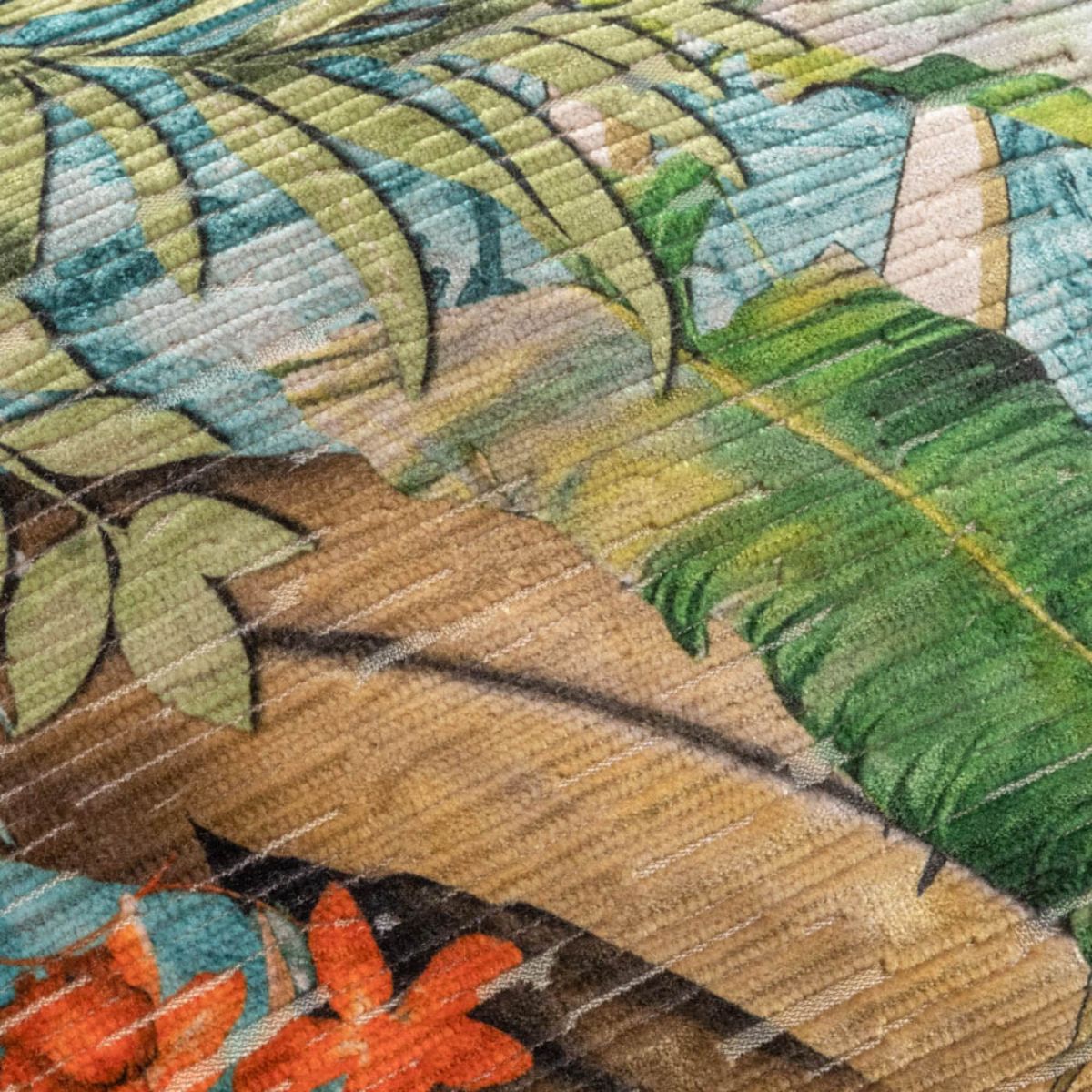 Aruba Teal Floral Cushion 35x50 - 3