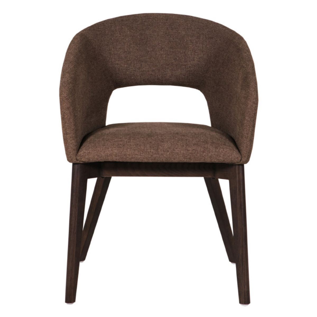 Aster Curved Back Dining Chair Brown - 2