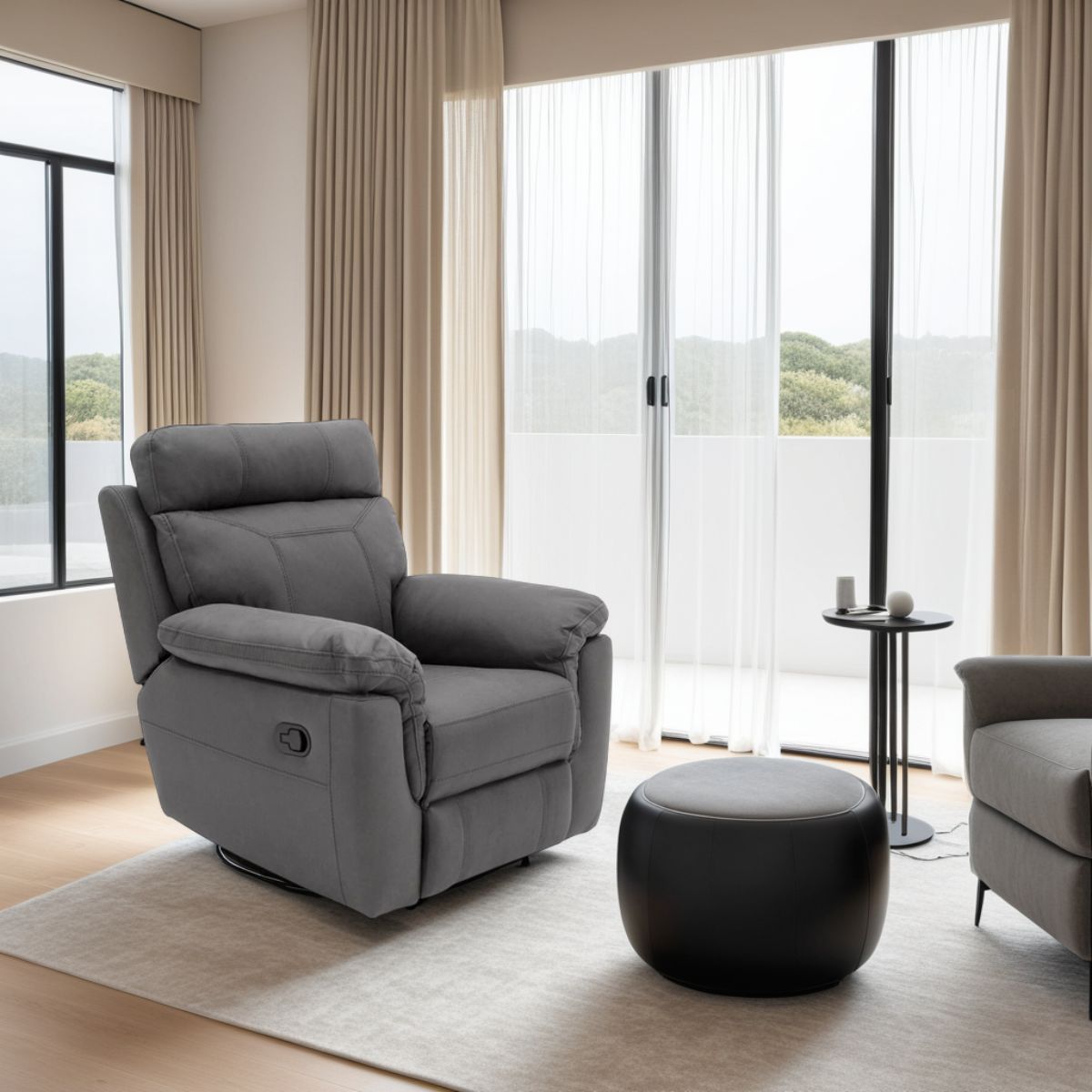 Bianca Fabric Recliner Armchair