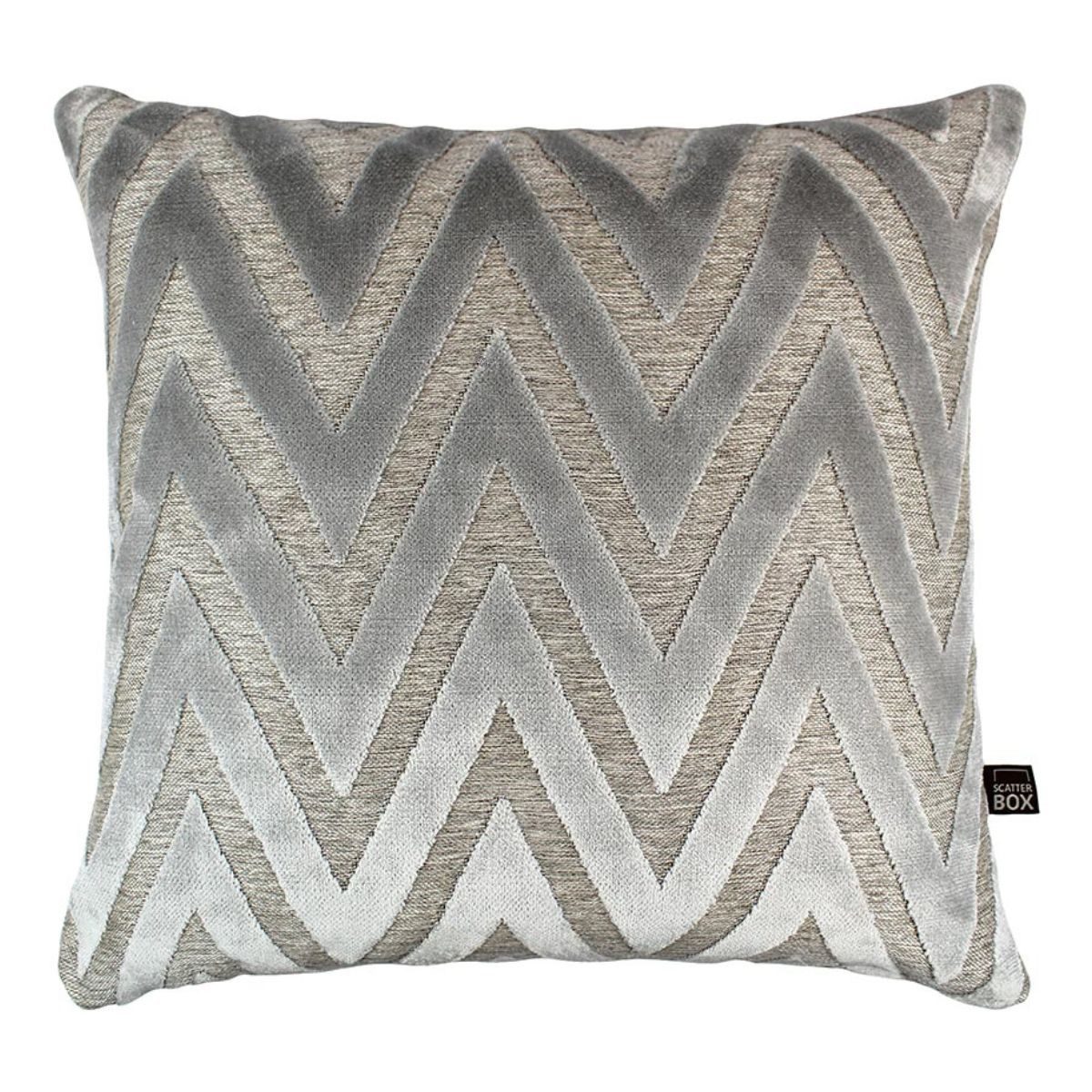 Silver Velvet Cushion