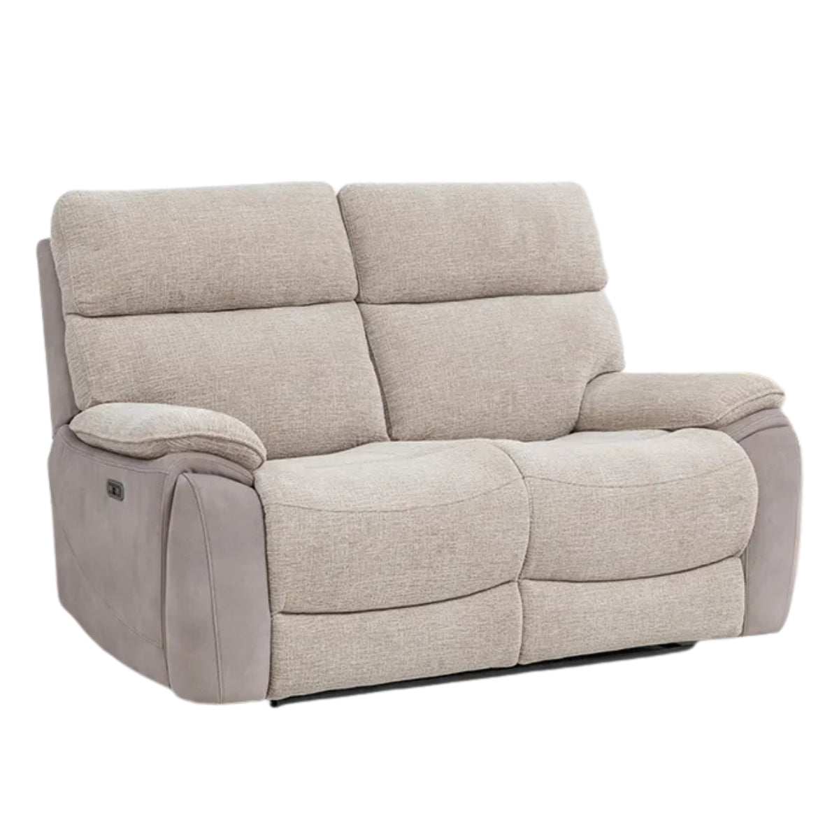 Brighton Beige Two Tone 2 Seater Electric Recliner Sofa