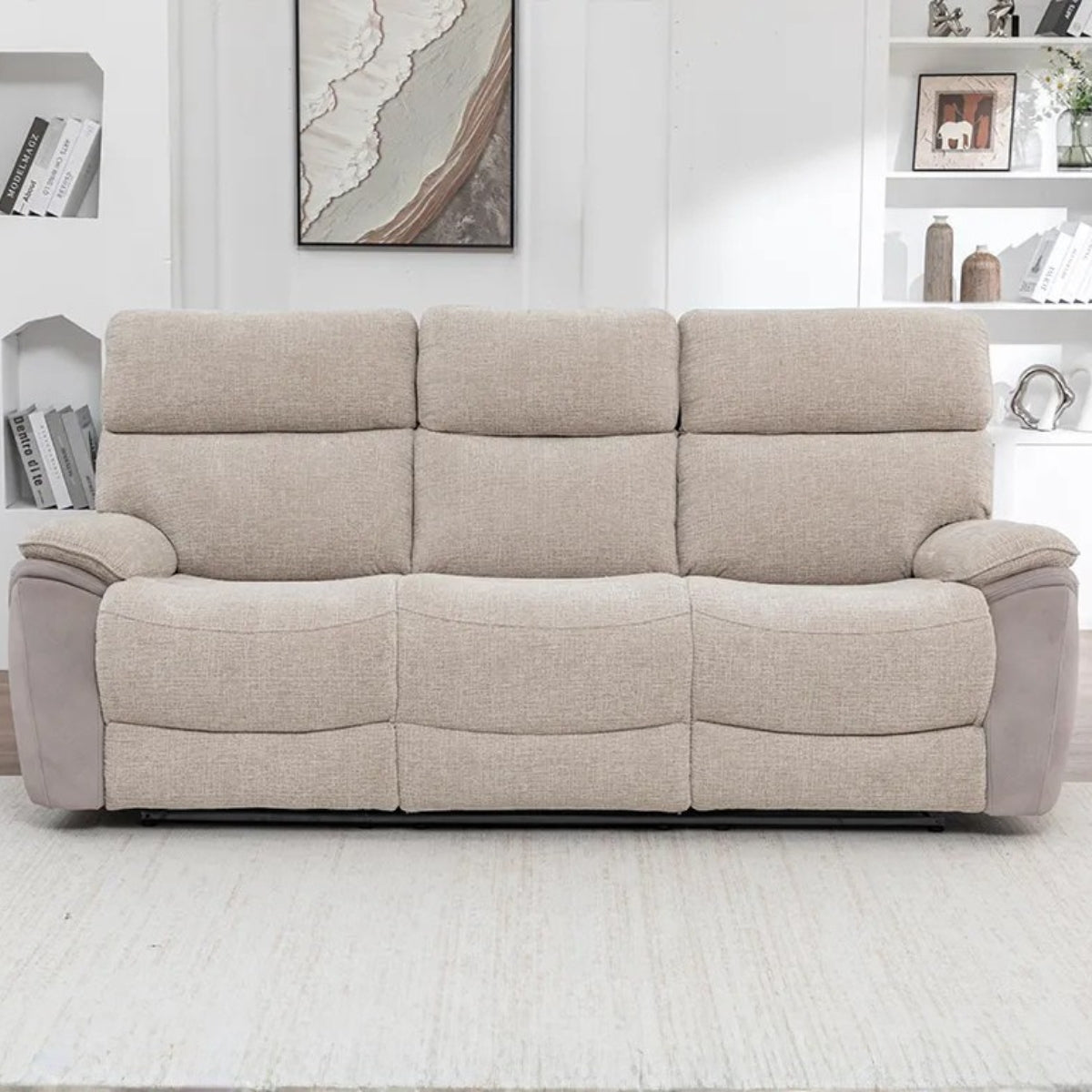 BrightonBeigeTwoTone3SeaterElectricReclinerSofa-3