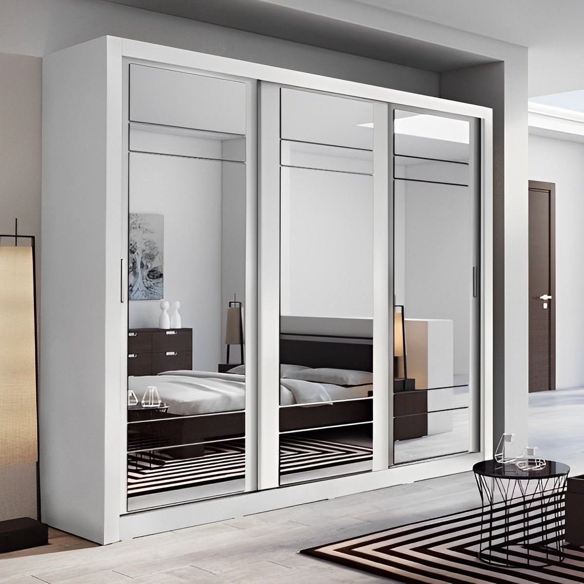 Brisbane Large Mirrored Sliding Wardrobe 1