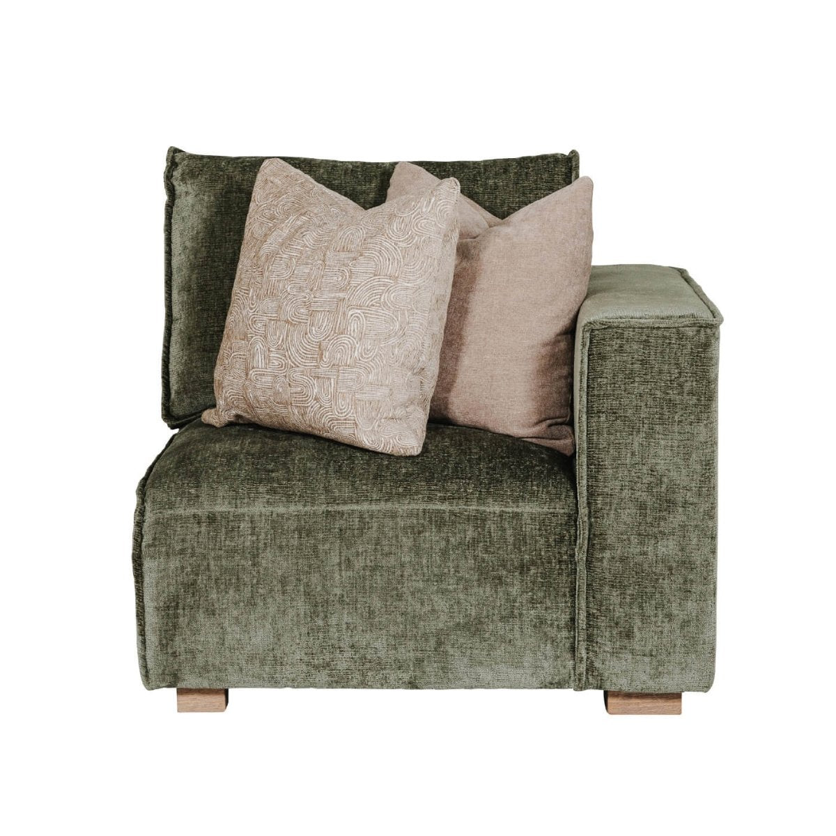Brogan Modular Arm Right Hand Facing Olive - 1