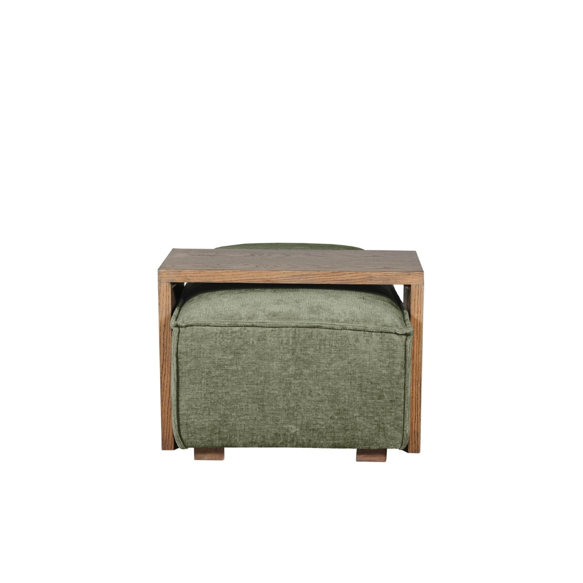 Brogan Ottoman and Coffee Table Set Green - 3