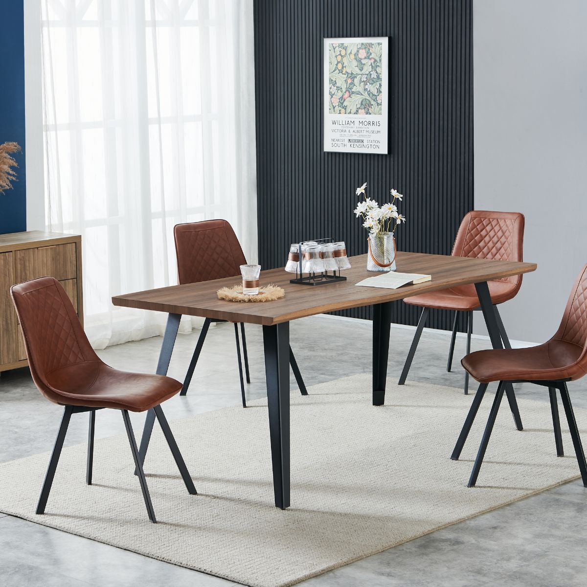 Bruce Quilted Dining Chair - 4