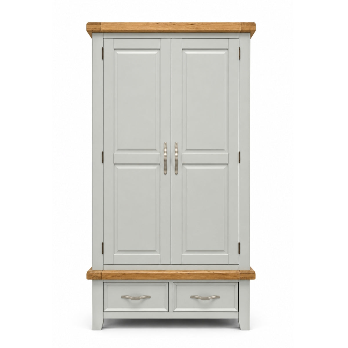 Canter Grey 2 Door Wardrobe with Drawers - 2