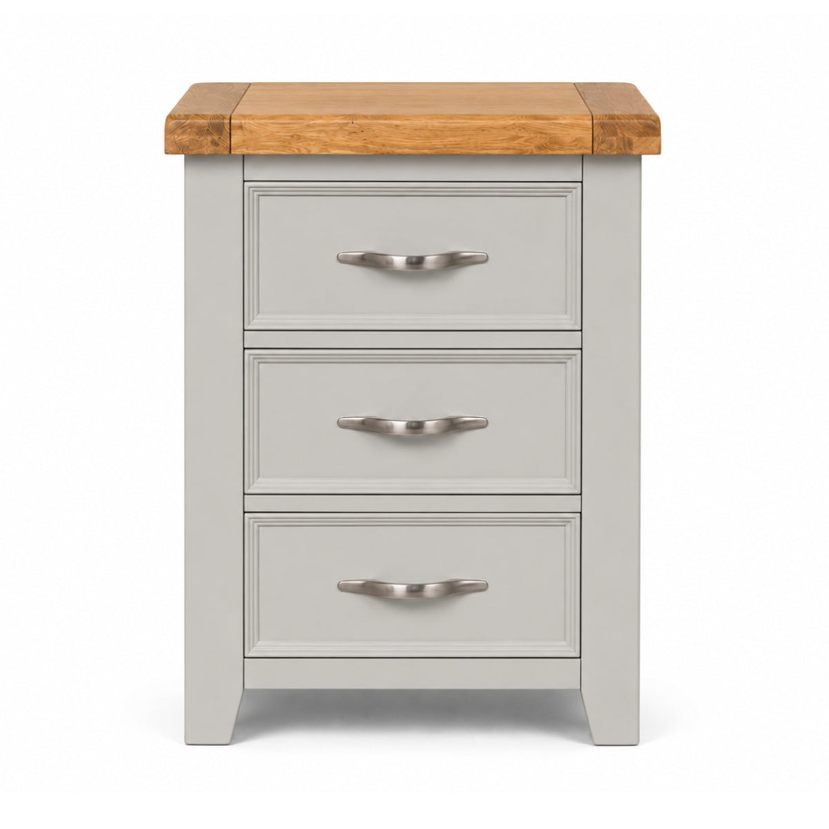 Canter Grey 3 Drawer Bedside Locker - 2
