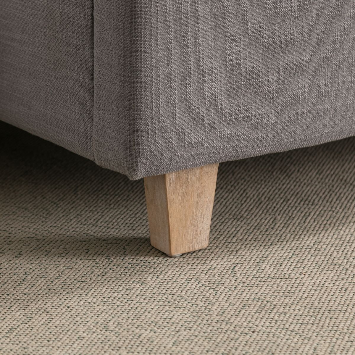 Charles bed grey linen - 4