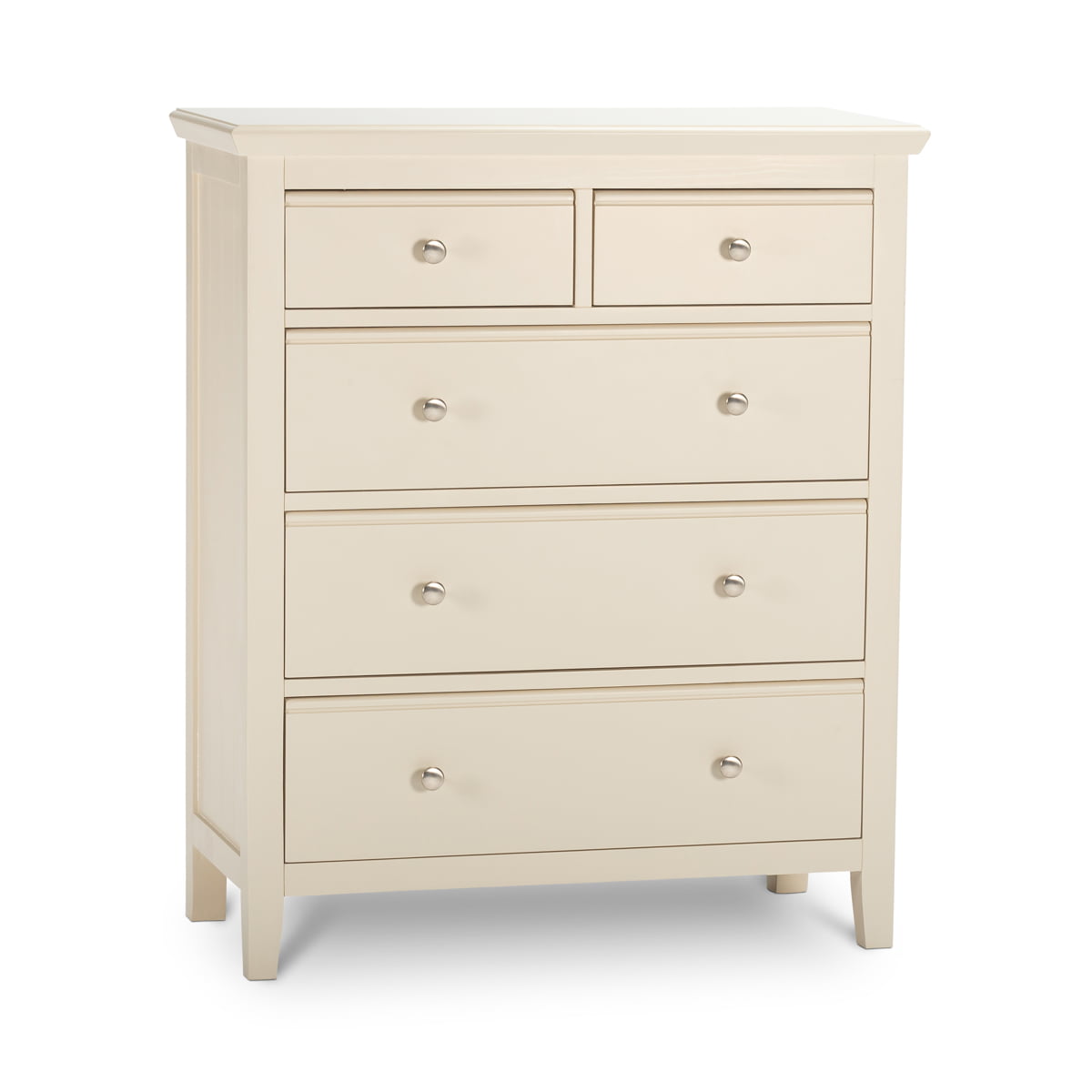 Tall Taupe Chest of Drawers