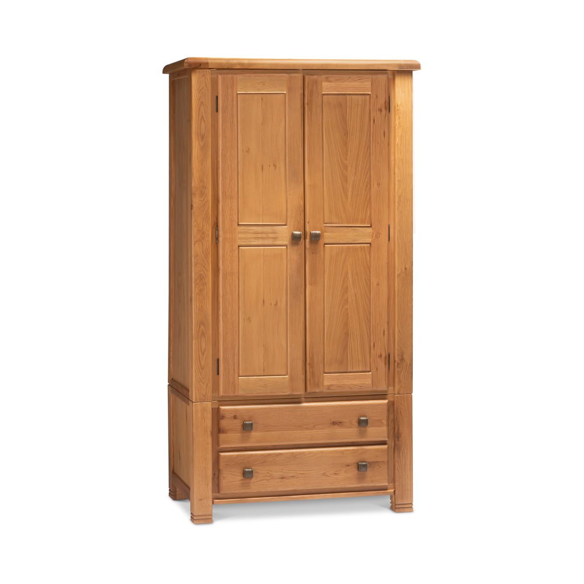 2 Door Solid Oak Wardrobe