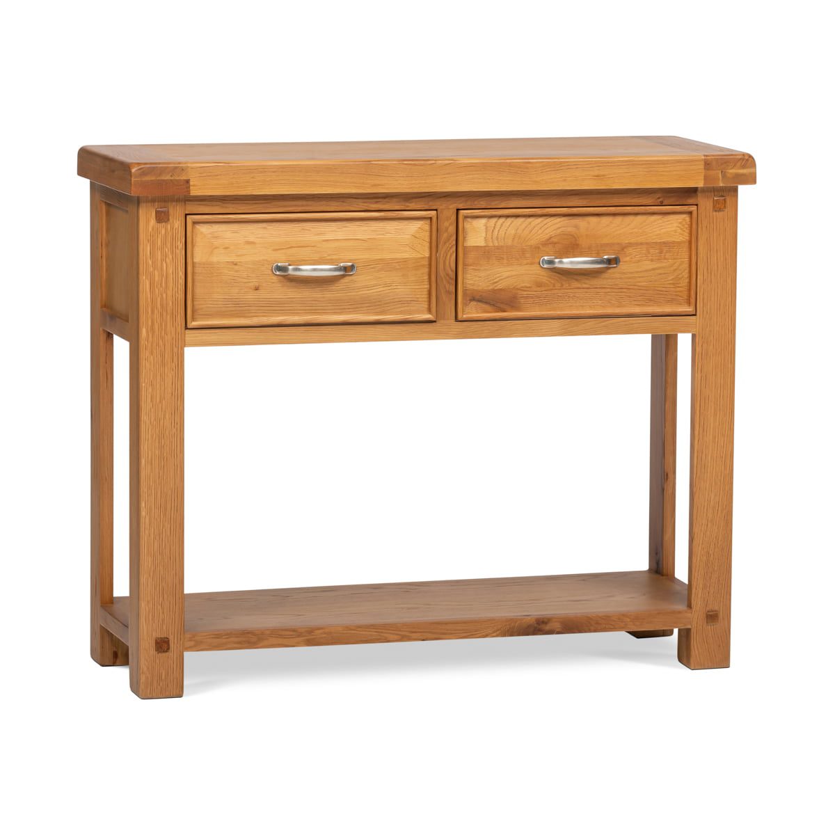 Wood Console Table with Drawers