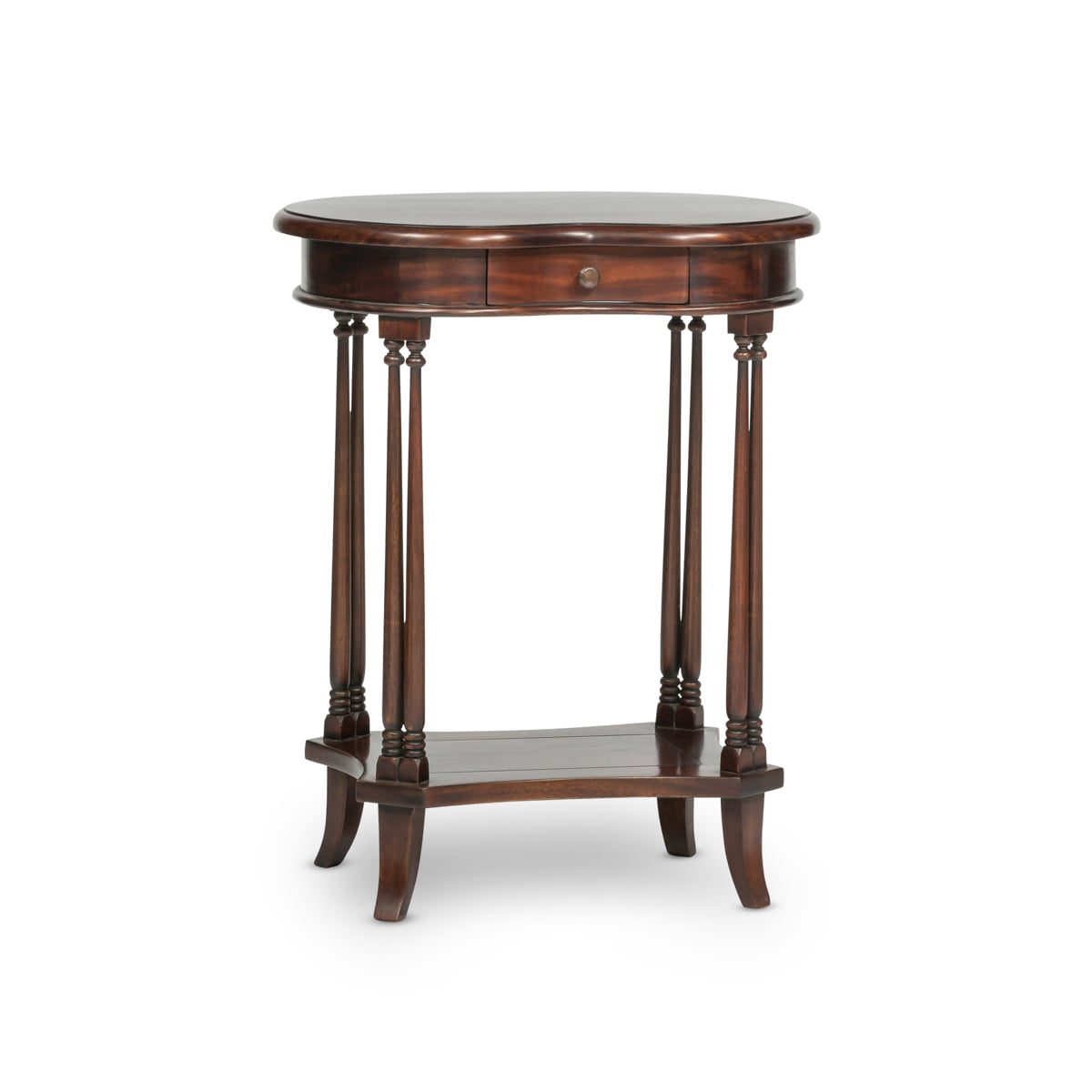 Dark Wood Lamp Table