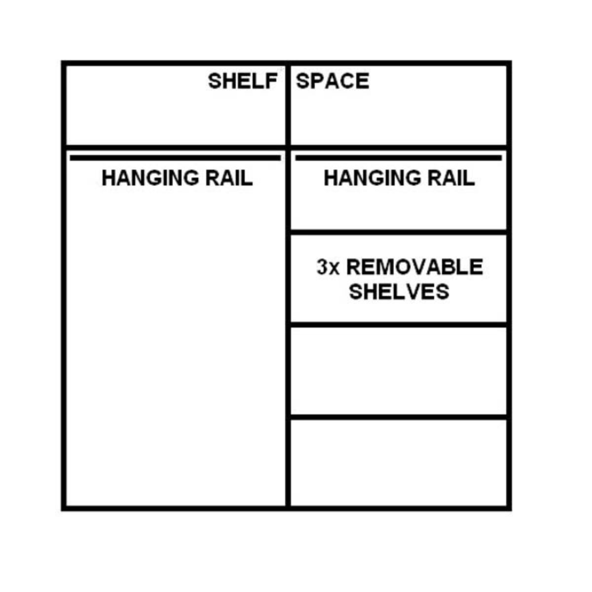 Costa Rica Large Mirrored Sliding Wardrobe 2