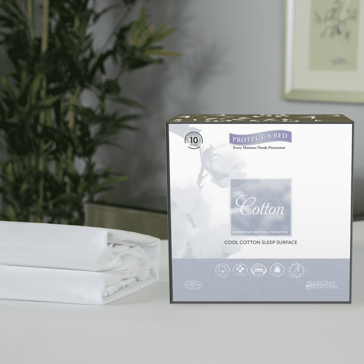 Cotton mattress protector