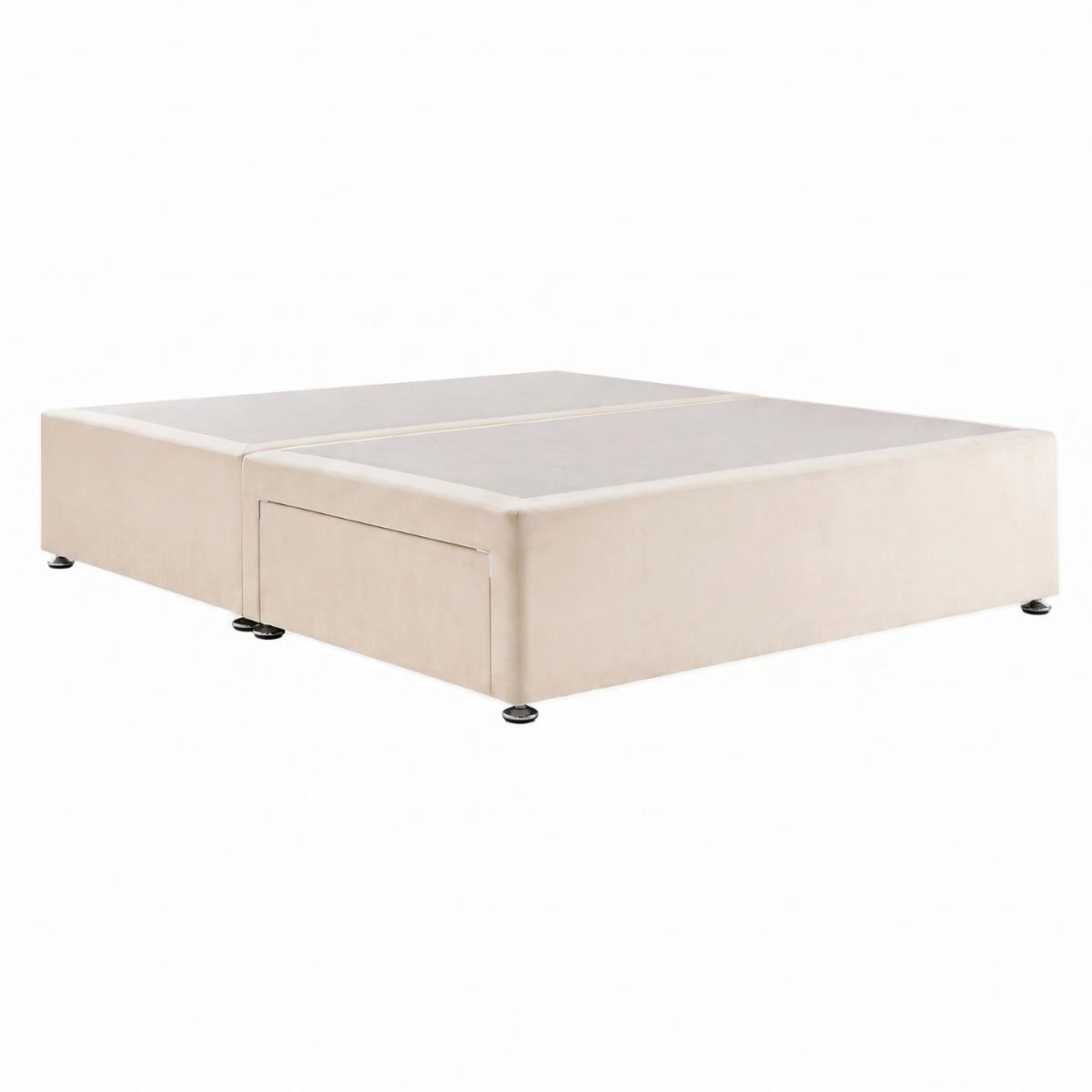 Desire Fabric Divan Base - Cream by Respa