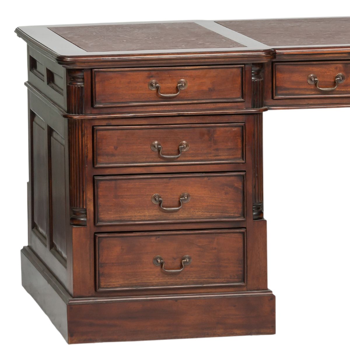 DSK8B - French Partner Desk with Drawers on Both Sides - 2