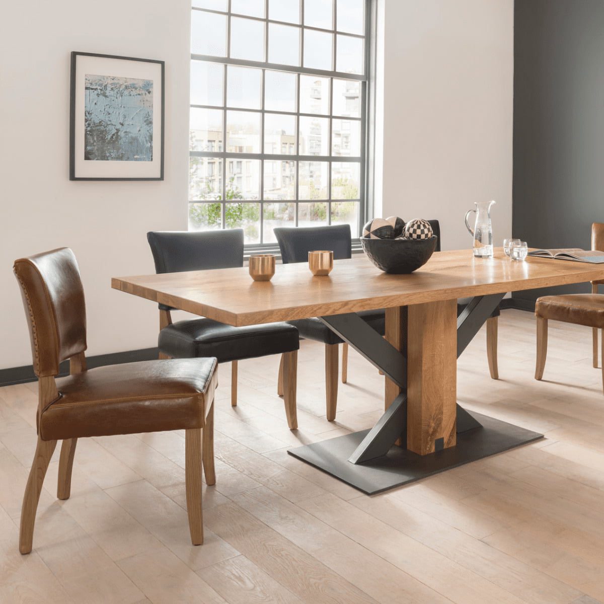 DUK-111-BR - Dinas Curved Leg Dining Chair - 4