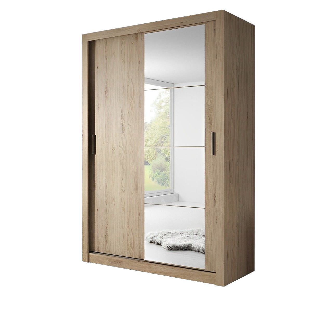 Darby Mirrored Oak Sliding Wardrobe 3