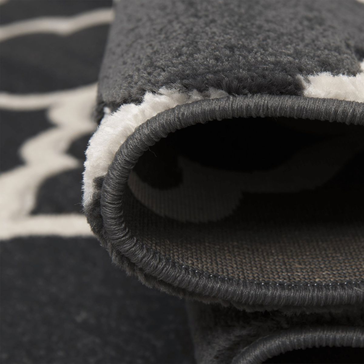 Darcy Geometric Rug Dark Grey 3