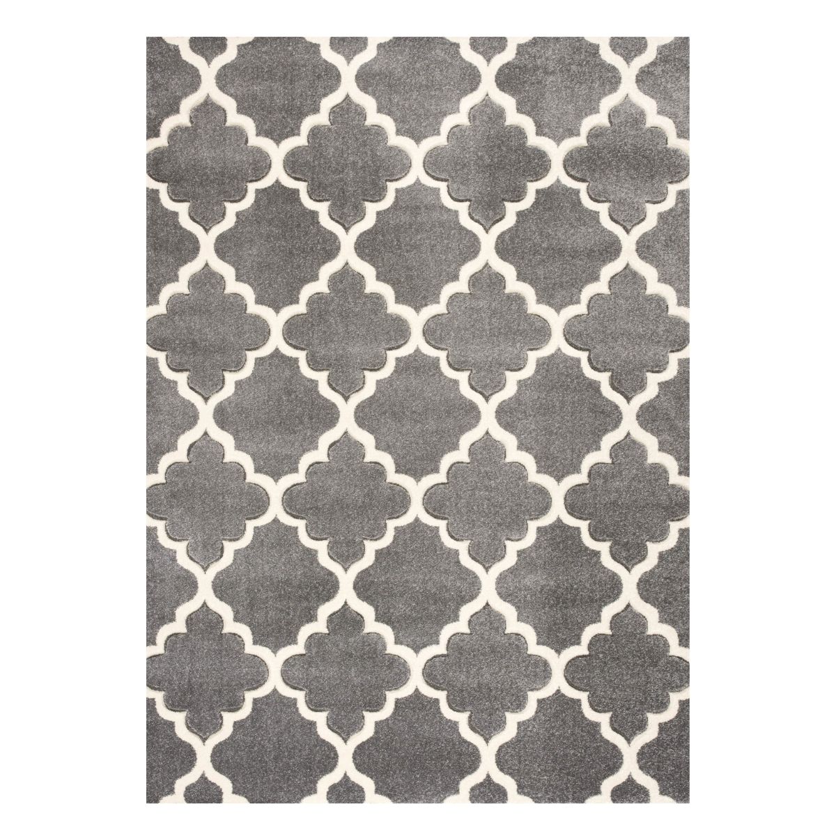 Darcy Geometric Rug Light Grey 1