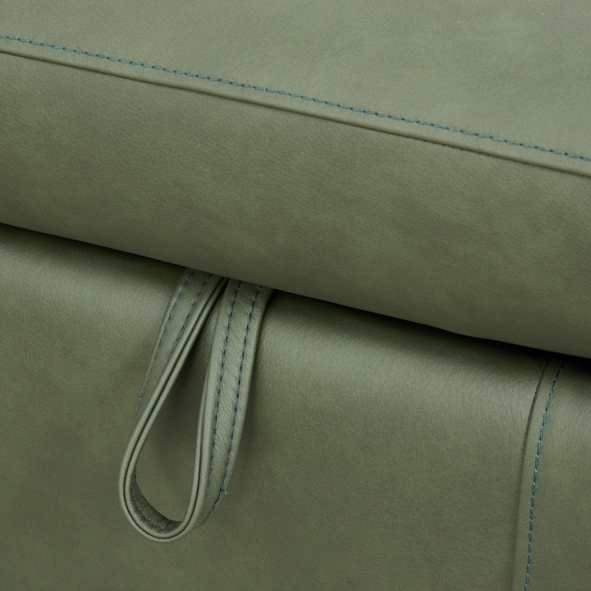 Deirdre Green Leather Corner Sofa - 6