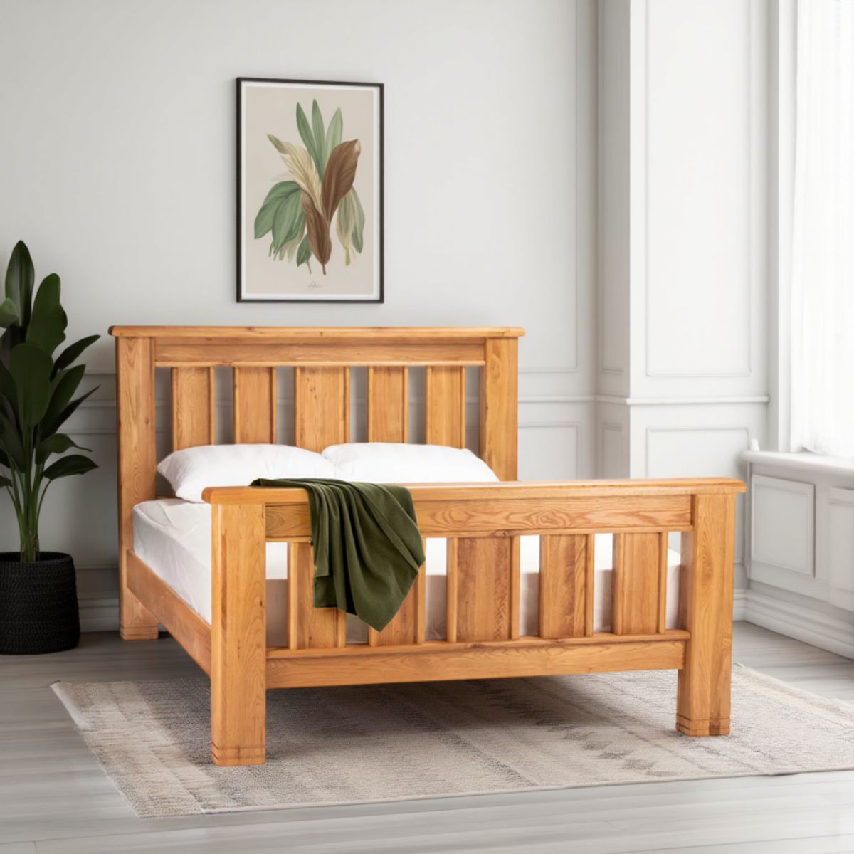 Dunloe Solid Oak Bed Frame