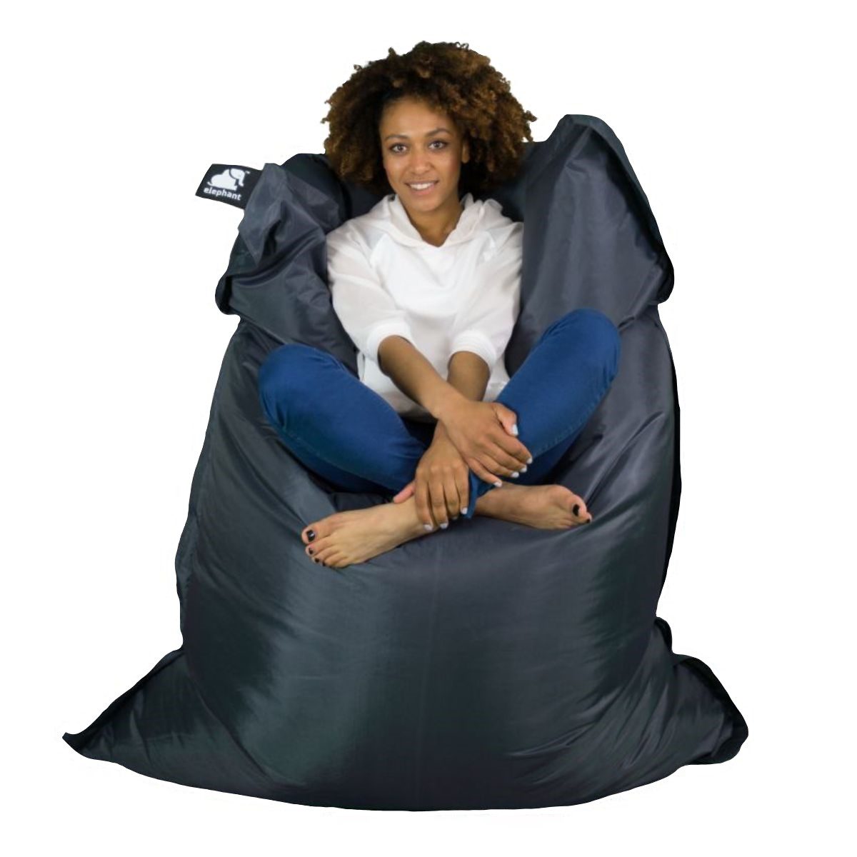 ELJUMBB-SKGY - Large Grey Jumbo Bean Bag - 2
