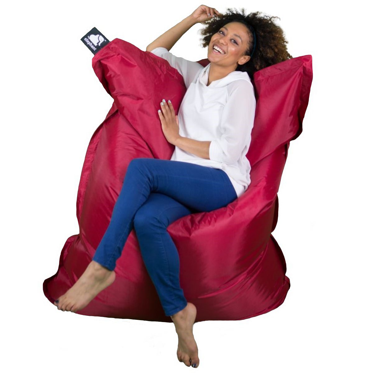 ELJUMBB-VRD - Large Red Jumbo Bean Bag - 1