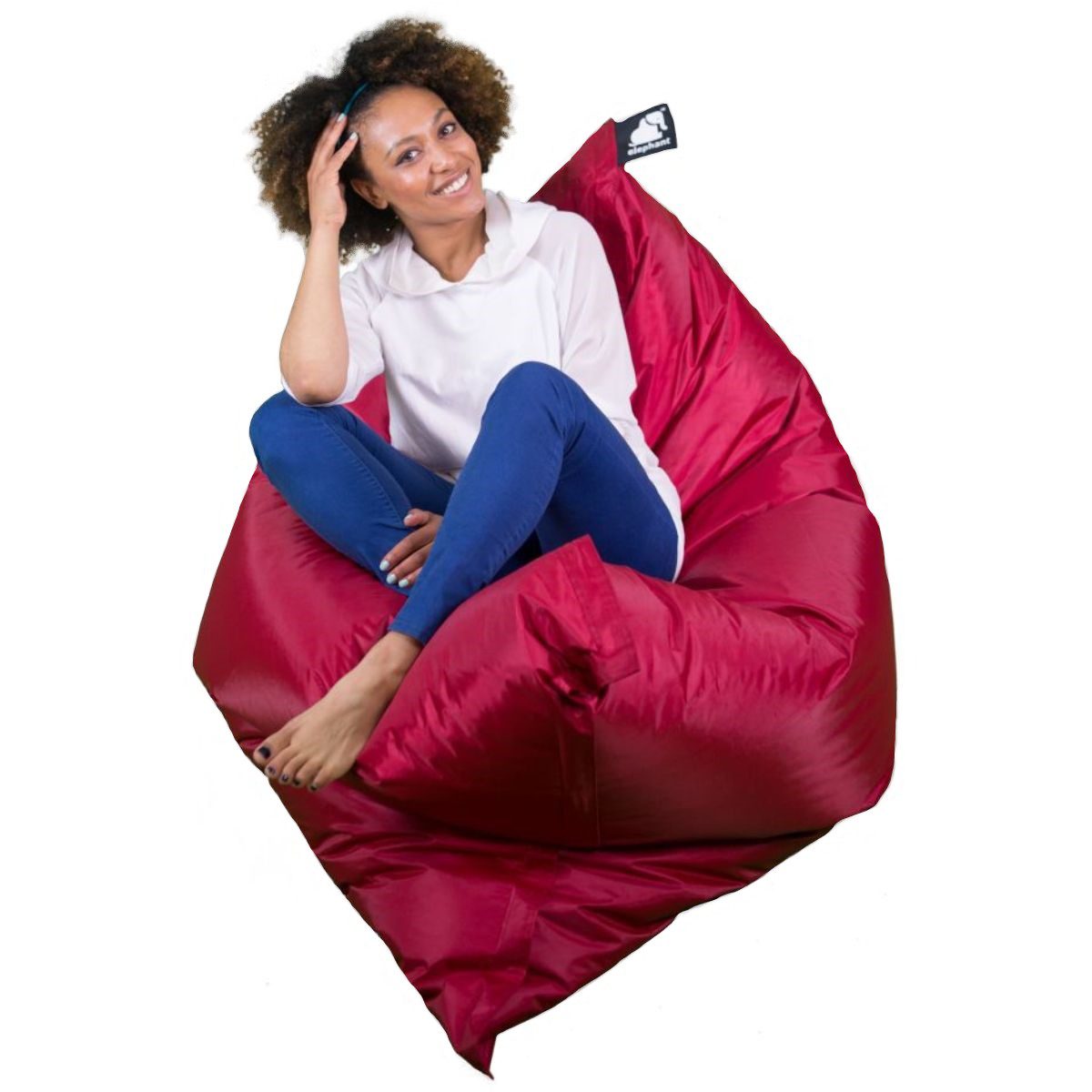 ELJUMBB-VRD - Large Red Jumbo Bean Bag - 2