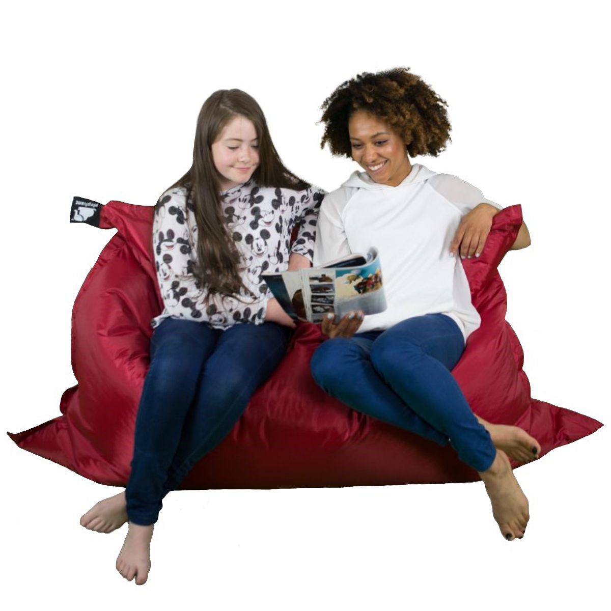 ELJUMBB-VRD - Large Red Jumbo Bean Bag - 3